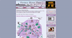 Desktop Screenshot of federal-hotel-paris.fr